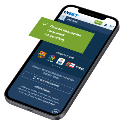 Deposit transaction completed successfully